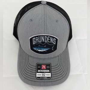 Grundens Gray and Black Tuna Trucker Hat - Never Worn - Excellent Condition